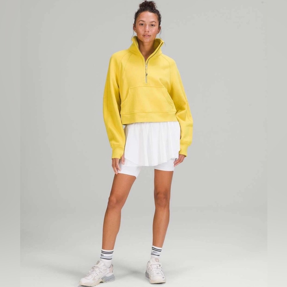 Lululemon Scuba Oversized Funnel Neck Half-Zip Soleil Yellow XS/S